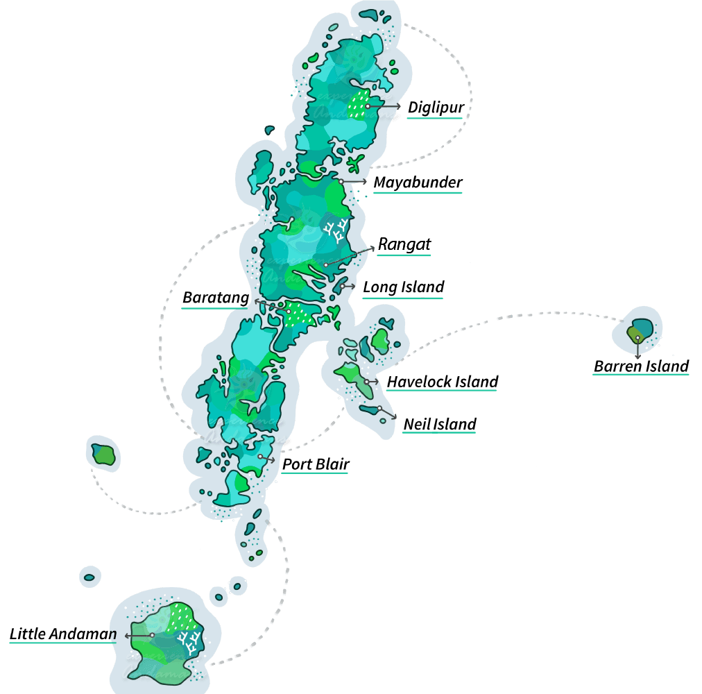 Andaman Bike Rental Map